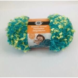 loops and threads kidding around yarn 1 skein color teal yo 3.5 oz 72 yds bulky